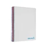 Bloc Liderpapel Din A4 micro wonder cuadrícula 5mm 5 bandas 4 taladros tapa polipropileno 90 gr 120 hojas color gris