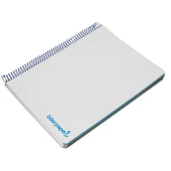 Bloc Liderpapel Din A4 micro wonder cuadrícula 5mm 5 bandas 4 taladros tapa polipropileno 90 gr 120 hojas color gris