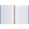 Bloc Liderpapel Din A4 micro wonder cuadrícula 5mm 5 bandas 4 taladros tapa polipropileno 90 gr 120 hojas color rojo