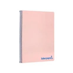 Bloc Liderpapel Din A4 wonder cuadrícula 4mm tapa polipropileno 90 gr color rosa