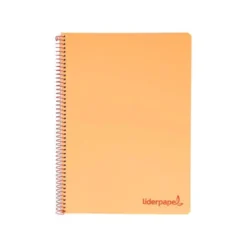 Bloc Liderpapel Din A4 wonder cuadrícula 4mm tapa polipropileno 90 gr color naranja