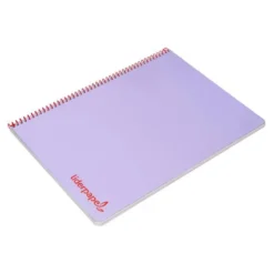 Bloc Liderpapel Din A4 wonder cuadrícula 4mm tapa polipropileno 90 gr 120 hojas color violeta