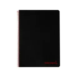 Bloc Liderpapel Din A4 wonder cuadrícula 4mm tapa polipropileno 90 gr color negro