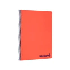 Bloc Liderpapel Din A4 wonder cuadrícula 4mm tapa polipropileno 90 gr color rojo.