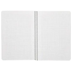 Bloc Liderpapel espiral folio Cuadriculado 4mm 80 hojas con papel reciclado