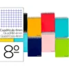 Bloc Liderpapel octavo apaisado bolsillo smart cuadrícula 4 mm 80 hojas tapa blanda 60 gr color “no se puede elegir”