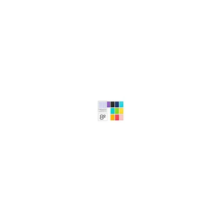 Bloc Liderpapel octavo apaisado bolsillo witty cuadrícula 4 mm 80 hojas tapa dura 75 gr color “no se puede elegir”