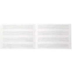 Bloc musica Liderpapel Cuarto interlineado 5mm 4 pentagramas por página