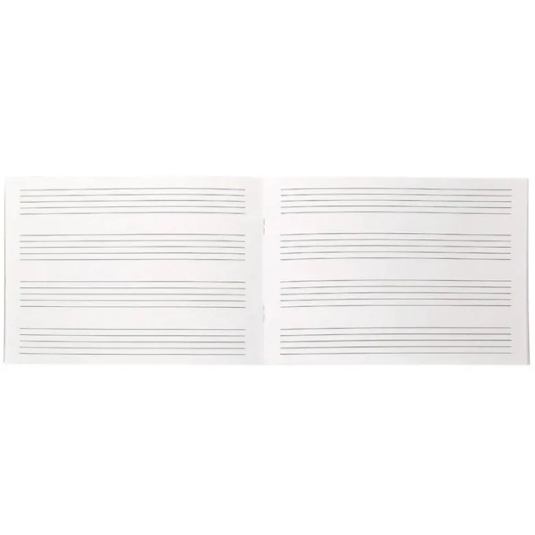 Bloc musica Liderpapel Cuarto interlineado 5mm 4 pentagramas por página