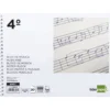 Bloc musica Liderpapel Cuarto interlineado 2,5mm