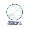 Bloc Musica Oxford DIN A4 24 hojas 90 gr Pentagrama Interlineado 2 mm+ cuadricula 5mm