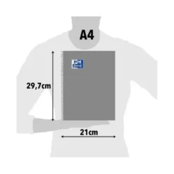 Bloc Musica Oxford DIN A4 24 hojas 90 gr Pentagrama Interlineado 2 mm+ cuadricula 5mm