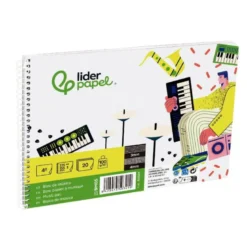 Bloc musica Pentagrama Liderpapel cuarto interlineado 3mm