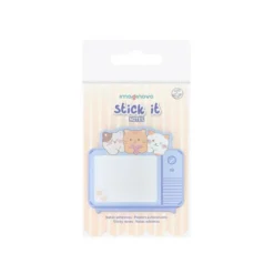 BLOC NOTAS ADHESIVAS IMAGINOVO MEOW 20 HOJAS TELEVISION 70X70 MM