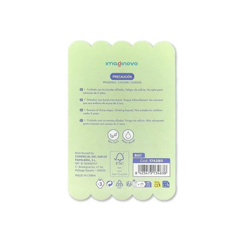BLOC NOTAS ADHESIVAS IMAGINOVO MEOW 20 HOJAS NUBES 70X70 MM