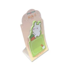 BLOC NOTAS ADHESIVAS IMAGINOVO BUNNY CON SOPORTE 20 HOJAS VERDE 60X125 MM
