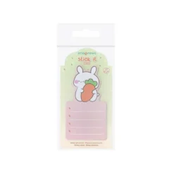 BLOC NOTAS ADHESIVAS IMAGINOVO BUNNY CON SOPORTE 20 HOJAS NARANJA 60X125 MM