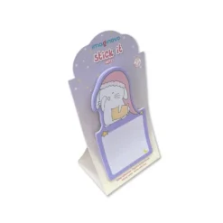 BLOC NOTAS ADHESIVAS IMAGINOVO BUNNY CON SOPORTE 20 HOJAS MORADO 60X125 MM