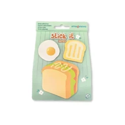 BLOC NOTAS ADHESIVAS IMAGINOVO FOODIES SANDWICH 20 HOJAS TAMAÑOS SURTIDOS