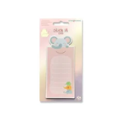 BLOC NOTAS ADHESIVAS IMAGINOVO LETTER CON MENSAJE TRASERO ELEFANTE 20 HOJAS 85X164 MM