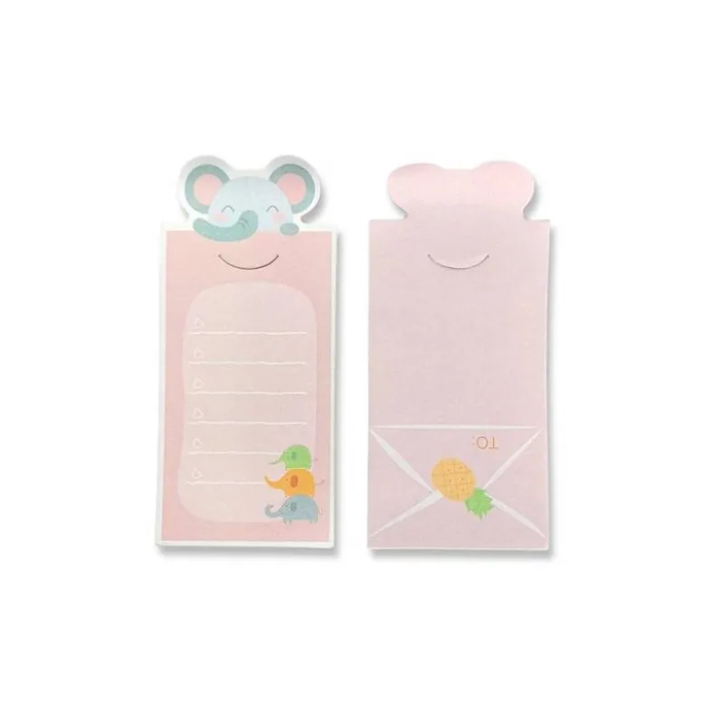 BLOC NOTAS ADHESIVAS IMAGINOVO LETTER CON MENSAJE TRASERO ELEFANTE 20 HOJAS 85X164 MM