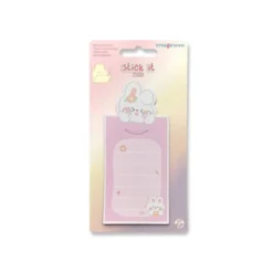 BLOC NOTAS ADHESIVAS IMAGINOVO LETTER CON MENSAJE TRASERO CONEJITO ROSA 20 HOJAS 85X164 MM
