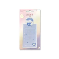 BLOC NOTAS ADHESIVAS IMAGINOVO LETTER CON MENSAJE TRASERO CONEJITO AZUL 20 HOJAS 85X164 MM