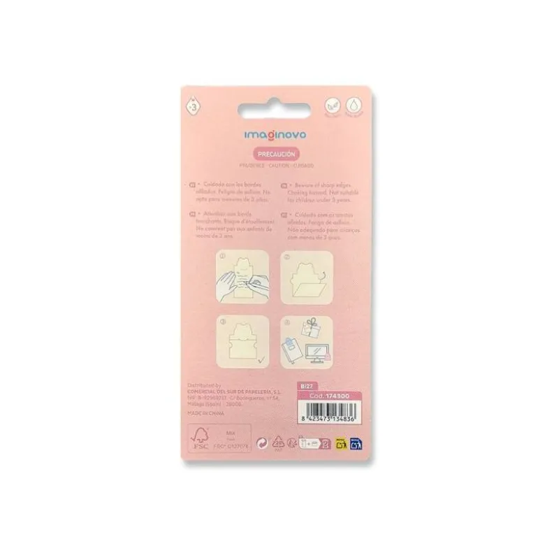 BLOC NOTAS ADHESIVAS IMAGINOVO LETTER CON MENSAJE TRASERO PERRO 20 HOJAS 85X164 MM