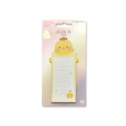BLOC NOTAS ADHESIVAS IMAGINOVO LETTER CON MENSAJE TRASERO POLLITO 20 HOJAS 85X164 MM