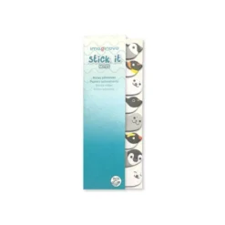 BLOC NOTAS ADHESIVAS IMAGINOVO MARCAPAGINAS PINGÜIN0 120 HOJAS 8X15X48 MM