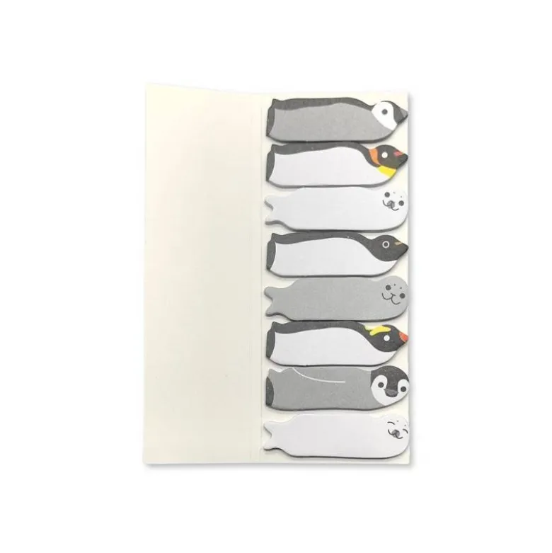 BLOC NOTAS ADHESIVAS IMAGINOVO MARCAPAGINAS PINGÜIN0 120 HOJAS 8X15X48 MM