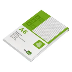 Bloc notas liderpapel cuadro 4mm a6 80 hojas 60g/m2 perforado