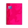 Bloc Oxford Folio School Classic Cuadricula 4 mm 80 hojas color Fucsia