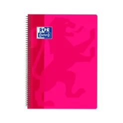 Bloc Oxford Folio School Classic Cuadricula 4 mm 80 hojas color Fucsia