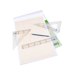 Bloc papel milimetrado liderpapel encolado DIN A4 210x297mm 50 hojas 80g/m2.