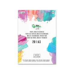 BLOC PAPEL MULTITECNICA LIDERPAPEL DIN A3 PARA ACRILICO OLEO Y GOUACHE 20 HOJAS GRAMAJE 260G/M2