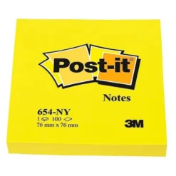 Bloc quita y pon Post-it ® amarillo neon 76 x 76 mm