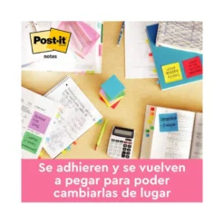 Bloc quita y pon Post-it ® fucsia 76 x 76 mm