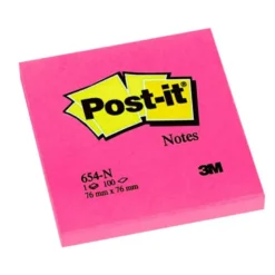 Bloc quita y pon Post-it ® fucsia 76 x 76 mm