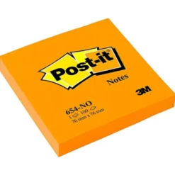 Bloc quita y pon Post-it ® naranja 76 x 76 mm