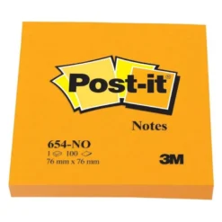 Bloc quita y pon Post-it ® naranja 76 x 76 mm