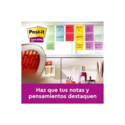Bloc Quita y Pon Post-It ® Super Sticky 76X76 mm Colores Miami