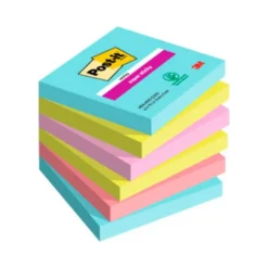 Bloc Quita y Pon Post-It ® Super Sticky 76X76 mm Colores Miami