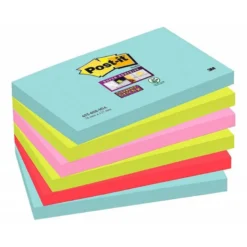 Bloc Quita y Pon Post-It ® Super Sticky 76X127 mm Colores Miami