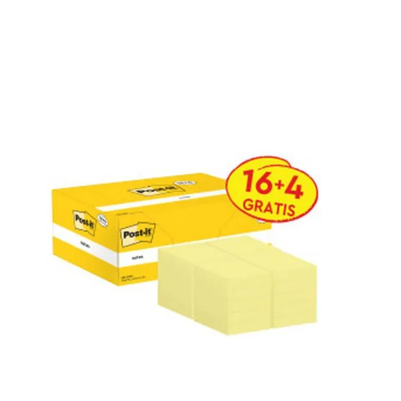 Bloc Quita y Pon Post-It ® Super Sticky 38x51 mm Color Amarillo Canario