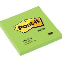 Bloc quita y pon Post-it ® verde 76 x 76 mm