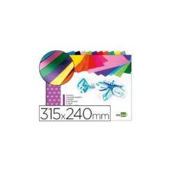 Bloc trabajos manuales liderpapel charol 240x315mm 10hojas colores surtidos 
