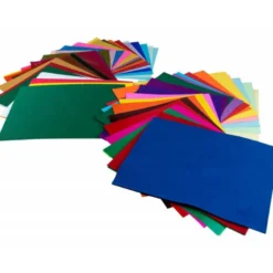 Bloc trabajos manuales premium Liderpapel (cartulina - charol - crespon - seda - celofan - goma eva - carton - fieltro)