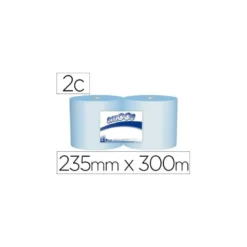 Bobina de papel industrial Amoos Color azul