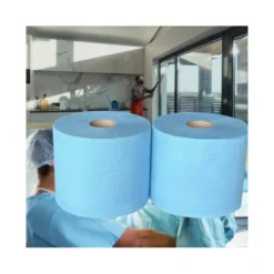 Bobina de papel industrial Amoos Color azul